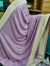 Load image into Gallery viewer, Lilac Desinger Soft Georgette Star sarees
