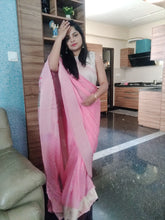 Load image into Gallery viewer, Baby Pink Paithani Georgette Silk sarees
