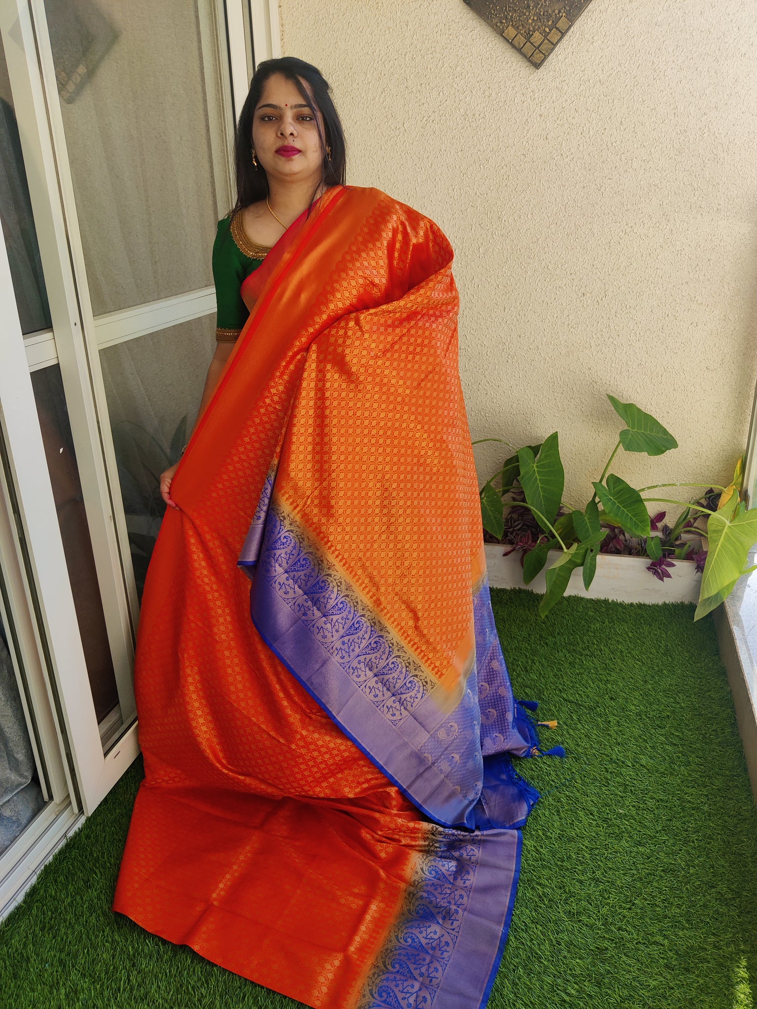 Benarsi Silk Dharmavaram Pattu Saree – Handicrafts Galleria