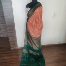 Load image into Gallery viewer, Peach Semi Georgette sarees
