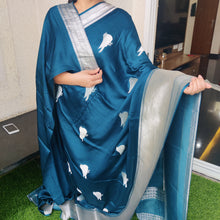 Load image into Gallery viewer, Blue Bird Banarasi Satin Sarees
