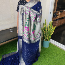 Load image into Gallery viewer, Newy Blue Paithani Soft Georgette Sarees
