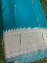 Load image into Gallery viewer, Rama Blue Paithani Soft Georgette Sarees
