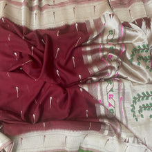 Load image into Gallery viewer, Brown Paithani Soft Georgette Sarees
