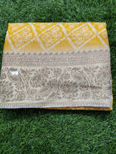 Load image into Gallery viewer, Yellow Bandini Print Cotton sarees
