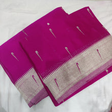 Load image into Gallery viewer, Rani Pink Paithani Soft Georgette Sarees
