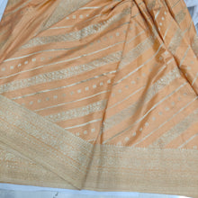 Load image into Gallery viewer, Pastel Orange Crepe Georgette Sarees
