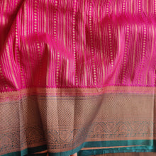 Load image into Gallery viewer, Pink and green  soft silk sarees
