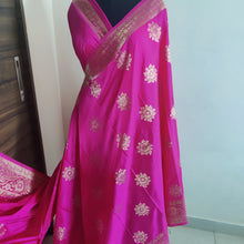 Load image into Gallery viewer, Pink soft silk sarees
