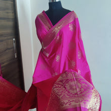 Load image into Gallery viewer, Pink soft silk sarees
